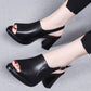 👡 50% OFF NOW! ✨ Stylish & Comfortable High Heel Leather Sandals for Women
