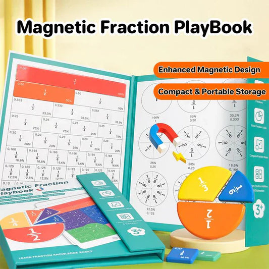 🧮 50% OFF NOW! 📚 Magnetic Fraction Demonstration Book – Hands-On Learning, Visual Teaching Tool & Reusable ✨