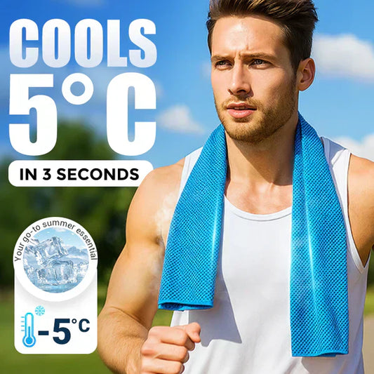 🔥Summer Hot Sale - BUY 1 GET 1 FREE!!⚡50K+ SOLD!❄️Cold Sweat Towel You Can Use Anywhere, Anytime! Reusable Soft Absorbent Cooling Portable