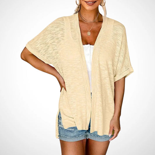 🔥Summer Hot Sale 50％ OFF🏳️‍🌈2026 New Stylish Flowy Short Sleeve Cardigan✈️Buy 2 Free Shipping