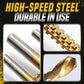 🛠️ LIMITED-TIME 50% OFF! ✨ Twist Drill Bit Set – Titanium-Coated, Serrated, Multi-Material 🔩
