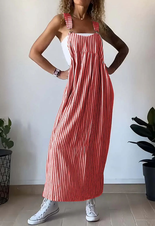 🌷Great Sale💃Casual Striped Camisole Dress