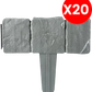 🏡 50% OFF! 🌿 Artificial Stone Garden Fence – Easy to Install, Expandable, and Realistic-Looking ✨