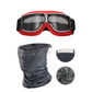 🥽  🏍️ Vintage Helmet Goggles Motorcycle Goggles – UV Protection, Anti-Fog & Adjustable Strap 🛡️