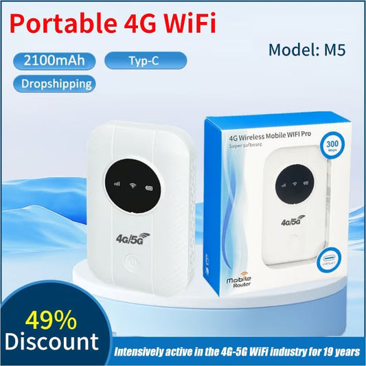 🔥Last Day Promotion 50% OFF🔥Portable 5G WiFi Router Set