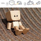 🙂Charming Little Wooden Figure with 12 Magnetic Expressions That Sways