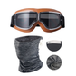 🥽  🏍️ Vintage Helmet Goggles Motorcycle Goggles – UV Protection, Anti-Fog & Adjustable Strap 🛡️