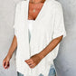🔥Summer Hot Sale 50％ OFF🏳️‍🌈2026 New Stylish Flowy Short Sleeve Cardigan✈️Buy 2 Free Shipping