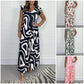 🔥Buy 2 Free Shipping🌸Women's Summer Ruffled Wide-Leg Jumpsuit With Geometric Prints