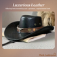 🤠☀️ Breathable Sunshade Cowboy Hat – Wide Brim, Lightweight & Stylish Rivet Details – Perfect for Camping, Fishing & Hiking 🏕️