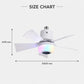 🥳SUMMER HOT SALE🥳💞50K+ SOLD!💥50% OFF! 🎁Smart E27 Ceiling Fan Light with Hi-Fi Bluetooth Speaker & Mood Lighting  Cool Breezes • Crystal-Clear Sound • 16 Million Colours💡🌬️🎵