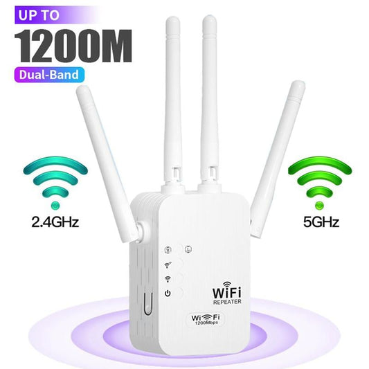 🔥While Supplies Last 40% OFF!📶 Dead Zones? Gone for Good! 1200Mbps WiFi Extender – Covers 10,000 sq.ft & 50 Devices. 🏡✨