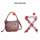 🎀2026 New Arrival🔥Casual Pleated Bucket Soft Leather Handbag Shoulder Bag