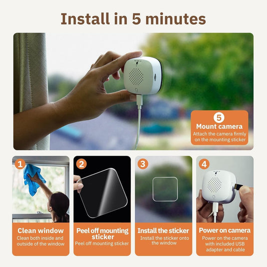 🔥 Crystal-clear security camera 🎥 Colour Night Vision 🌙 24/7 Recording & Smart Alerts 🚨 Easy Install! 🔒
