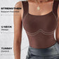 2-Piece Set💕Women’s U Neck Thermal Tank Tops with Built-In Bra
