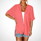 🔥Summer Hot Sale 50％ OFF🏳️‍🌈2026 New Stylish Flowy Short Sleeve Cardigan✈️Buy 2 Free Shipping