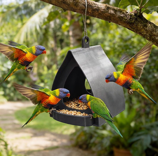 📢📢50%  OFF !! ⏰Hanging Bird Feeder for Garden with Roof