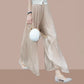 👗Glazed Ice Silk Floor-Length Wide-Leg Culottes