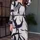 💕HOT SALE 44% OFF 💕Elegant Round Neck Stretch Dress with Belt