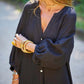 Women’s Minimalist Cotton Linen V-neck Long Dress