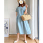 Comfort in life, linen cotton dress