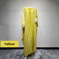 Women’s Elegant Pleated Loose Fit Flowy Long Dress