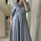 Fashion Elegant Kaftan Dress with Rhinestones