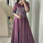 Fashion Elegant Kaftan Dress with Rhinestones