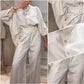 Women's 2 Piece Outfits Trendy Cotton and Linen Shirt and Pants