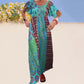 Women's Bohemian Patchwork Colorful Maxi Dress