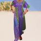 Women's Bohemian Patchwork Colorful Maxi Dress