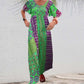 Women's Bohemian Patchwork Colorful Maxi Dress