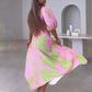 🌸Summer discount 50%🌸Elegant Color-Blocking V-Neck Waist-Cinching Dress