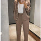 🎁 free shipping🔥Women's Knitted Buttoned Jacket and Pants Two-piece Set