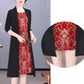 Women's Elegant Patchwork Fake 2-Piece Dress（50% OFF）