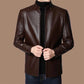 ❄️Winter Specials 40% off🔥Men’s Warm Plush Lining Leather Jacket