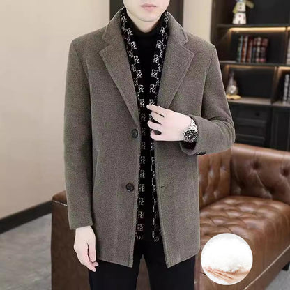 🎉Black Friday - Early Bird Price-Free Shipping✈️Men’s Stylish Notched Lapel Winter Tweed Jacket with White Duck Down Lining