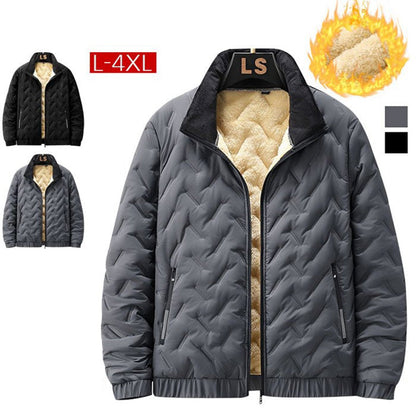 🔥🧥Men's Quilted Winter Jacket with Fleece Lining