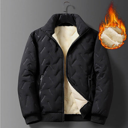 🔥🧥Men's Quilted Winter Jacket with Fleece Lining