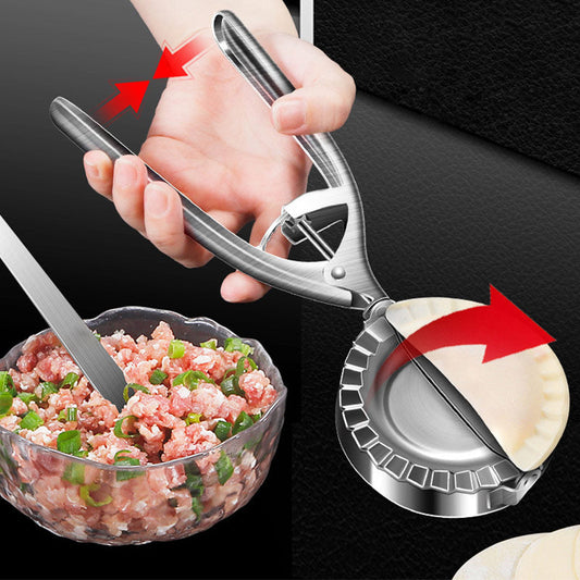 ✨🧑‍🍳Embellish your cooking - 👍Durable Stainless Steel Dumpling Mold Clip