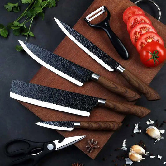 🔥🖤Black Friday Sale:42% OFF🔥German Professional Chef's Knife Set - 6 Pcs Set