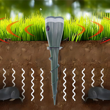 🔥🎁New arrival 62% OFF💥🌸 Solar Powered Waterproof Screw Mole Repellent