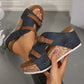 🔥50%OFF🔥Cutout Platform Wedge Sandals