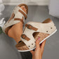 🔥50%OFF🔥Cutout Platform Wedge Sandals