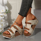 🔥50%OFF🔥Cutout Platform Wedge Sandals