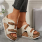 🔥50%OFF🔥Cutout Platform Wedge Sandals