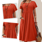 🔥While Supplies Last 40% OFF!🎉 Women’s Pleated Dress with Short Sleeves and Pockets
