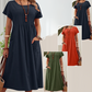 🔥While Supplies Last 40% OFF!🎉 Women’s Pleated Dress with Short Sleeves and Pockets