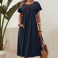 🔥While Supplies Last 40% OFF!🎉 Women’s Pleated Dress with Short Sleeves and Pockets