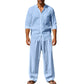 ✨New Arrival✨Men's Casual Breathable Shirt and Pants Set